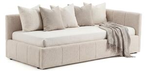 MebleMWM Łóżko tapicerowane z pojemnikiem 5084G-R | 90x200 | Boucle | Beż #8