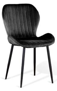 Krzesło tapicerowane czarne • ART223C •