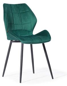 Krzesło tapicerowane HAGEN (DC-6300) zielony welur #56