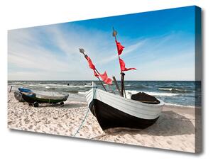 Obraz Canvas Łódka Plaża Krajobraz