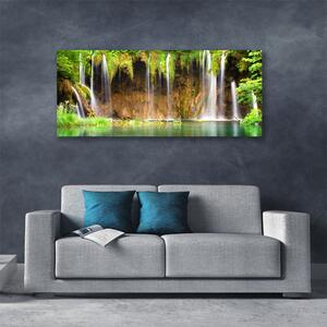 Obraz Canvas Wodospad Jezioro Przyroda