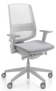 Krzesło ergonomiczne LightUp Net jasnoszary