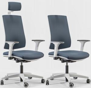 Fotel ergonomiczny biały Skill