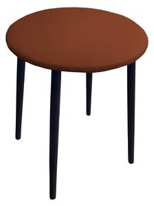 Taboret TRIX D03 jasny brąz podstawa czarna