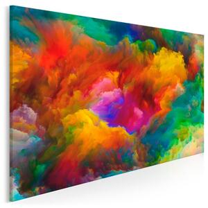 Barwna salwa - nowoczesny obraz na płótnie - 120x80 cm