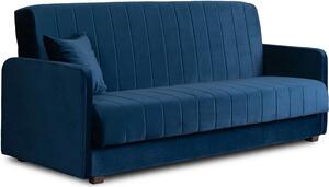 Granatowa elegancka sofa welurowa A7-N48