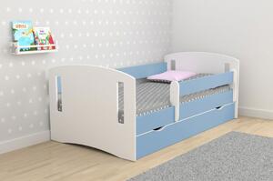 Łóżko dla chłopca z materacem Pinokio 3X 80x140 - niebieskie