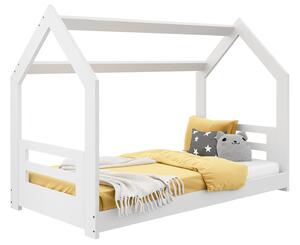 Łóżko Domek dziecięce 160x80 dla dzieci białe D2B