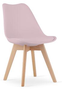 Krzesło skandynawskie różowe 53E-7