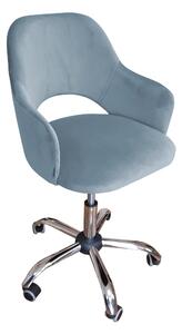 Fotel obrotowy biurowy Milano BL06 szary błękit