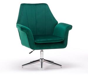 Fotel obrotowy zielony ERNESTO (SC-M9038) / welur, zielony