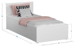Łóżko DM1 90x200 Dąb sonoma