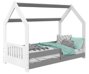 Łóżko Domek dziecięce 160x80 dla dzieci białe D5E