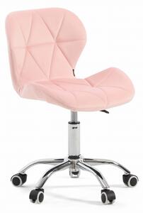 Krzesło do biurka różowe ART118S / welur #67