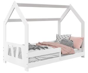 Łóżko Domek dziecięce 160x80 dla dzieci białe D5A
