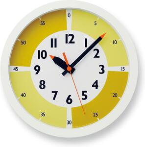 Zegar ścienny Fun Pun Color 24,8 cm żółty