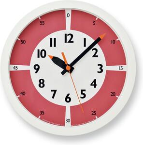 Zegar ścienny Fun Pun Color 24,8 cm czerwony