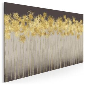 Złoty deszcz - nowoczesny obraz na płótnie - 120x80 cm
