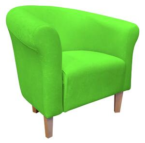 Fotel Milo Mikrofaza 12 zielony nogi 15 buk