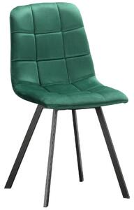 EMWOmeble Krzesło welurowe zielone ART820