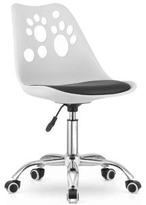 Krzesło obrotowe PRINT ▪️ 3737 ▪️ biało-czarne