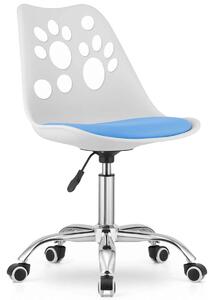 Krzesło obrotowe PRINT 3741 biało-niebieski 1szt