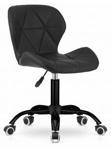 Krzesło obrotowe czarne NOTO 3671 / ekoskóra