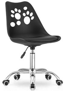MebleMWM Krzesło obrotowe PRINT ▪️ 3743 ▪️ czarne