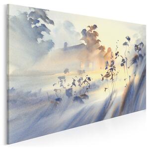 Jedwabna mgła - nowoczesny obraz do sypialni - 120x80 cm