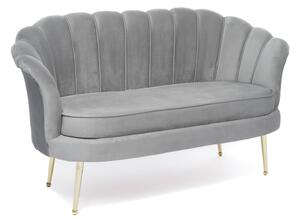 Sofa muszelka szara ▪️ Glamour ▪️ ELIF ▪️ Welur #21