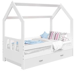 Łóżko Domek dziecięce 160x80 dla dzieci biały D3A