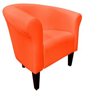 Fotel Milo D20 pomarańczowy nogi 20 venge