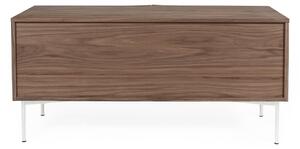 Brązowa komoda w dekorze drewna orzecha Woodman Flop, 65x120 cm