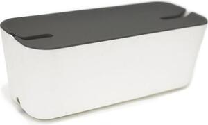Pojemnik na kable Hideaway XL biało-szary