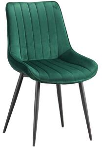 MebleMWM Krzesło welurowe zielone ART835