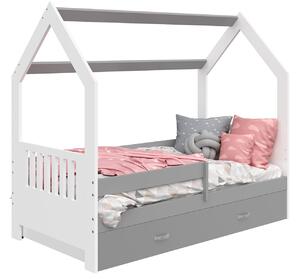 Łóżko Domek dziecięce 160x80 dla dzieci biały D3E