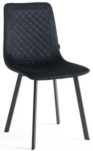 Krzesło tapicerowane DC-6500 czarny welur