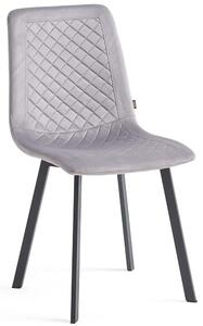 Krzesło tapicerowane DC-6500 szary welur #20