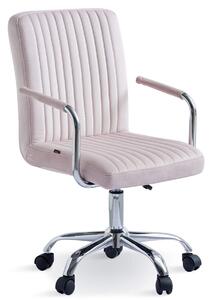 Krzesło obrotowe welurowe HARIS 2 (DC-6096S) / różowe #39