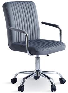 Krzesło obrotowe welurowe HARIS 2 (DC-6096S) / szare #21