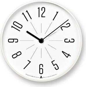Zegar Awa Jiji biała tarcza biała oprawa