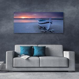 Obraz Canvas Łódka Plaża Słońce Krajobraz
