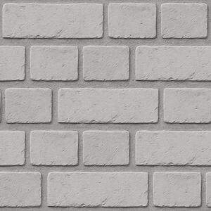 Tapety Jasnoszara tekstura cegły z miękkimi krawędziami, Tapety Loft, a00878 : Uwalls.pl