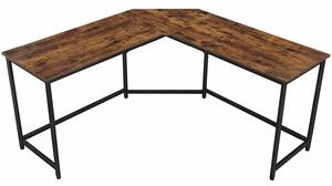 Duże biurko narożne LWD73X ▪️ 2133 ▪️ rustykalny brąz