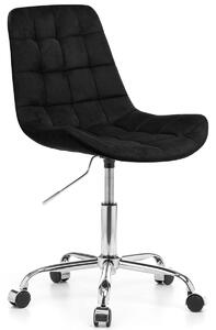 MebleMWM Krzesło obrotowe czarne CL-590-3 welur