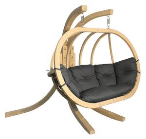 EMWOmeble Fotel wiszący drewniany 2-osobowy SWING POT XL Kolor do wyboru