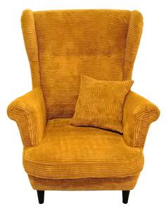 Fotel do salonu USZAK 5 nogi drewniane / kolory do wyboru