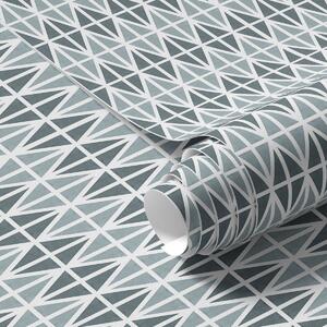 Tapety Biała krata z ciemnoniebieskimi krzyżami, geometryczny wzór powtarzalny, Tapety Abstrakcyjne, a00904 : Uwalls.pl