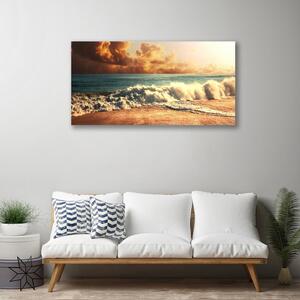 Obraz Canvas Ocean Plaża Fale Krajobraz