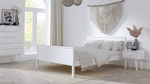Łóżko drewniane Laris 160x200 białe